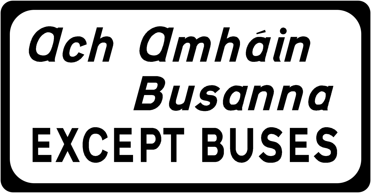 Bus autorisés.